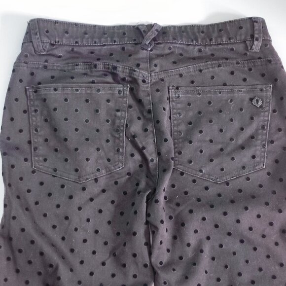 Democracy Ab'Solution leans grey with black polka dot women's size 6 - Picture 4 of 16